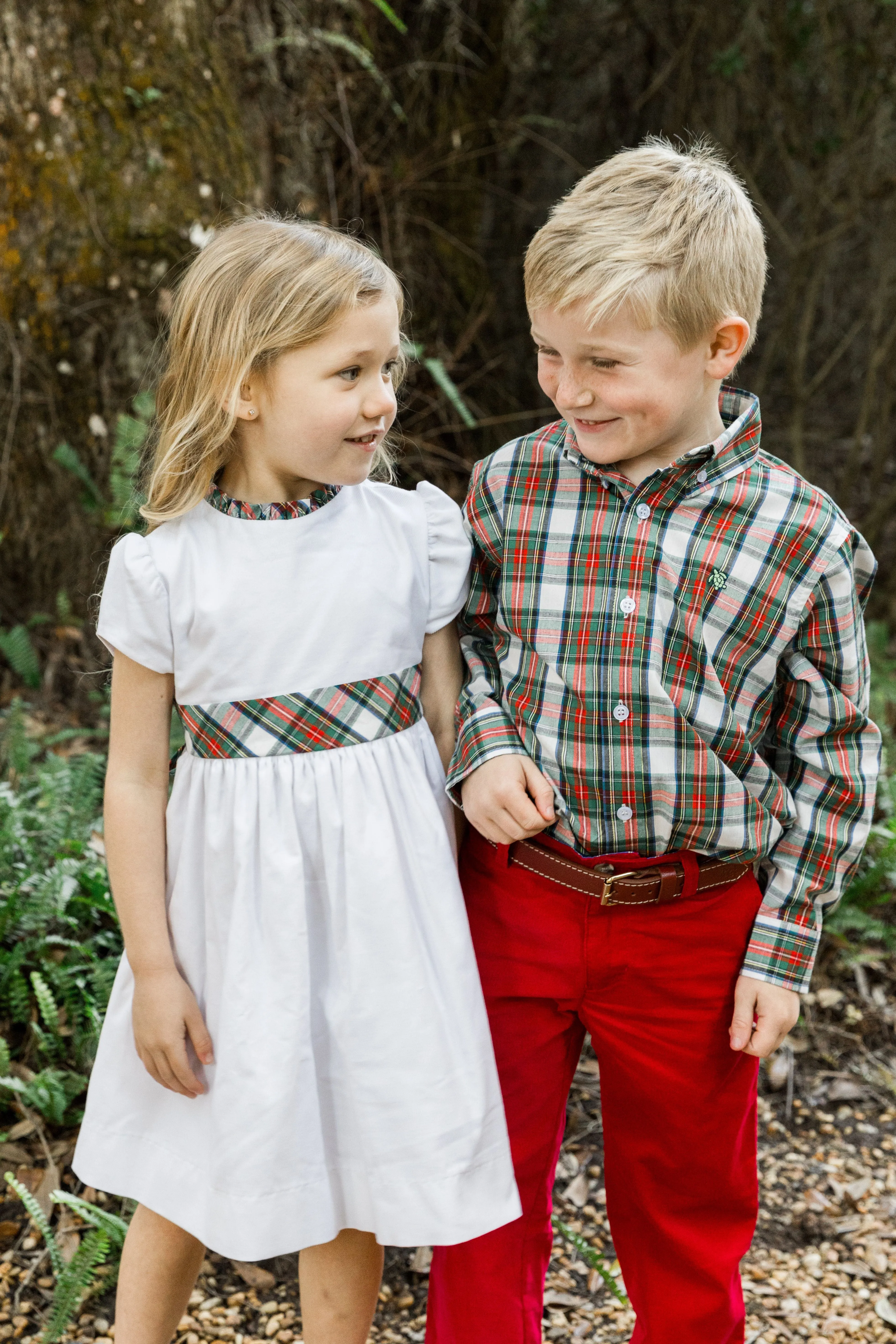 Evergreen W/ White Cord-Dress