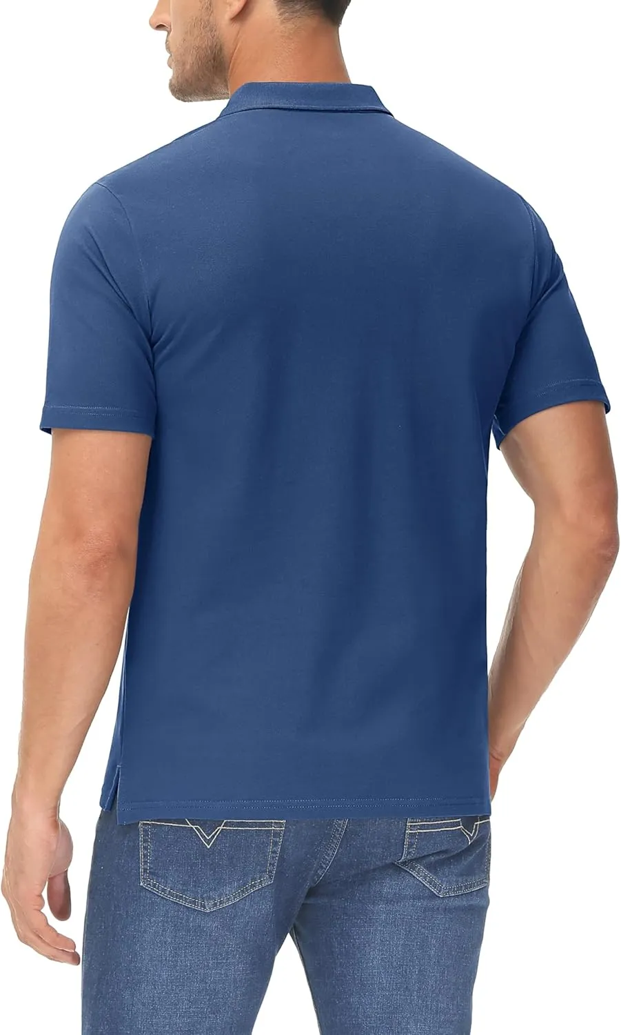 MAGCOMSEN Mens Polo Shirt Short Sleeve Golf Polo Shirt Cotton Pique Tennis Polo Shirt Lightweight Casual Shirt